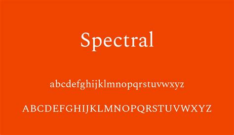 Spectral Font Font Tr