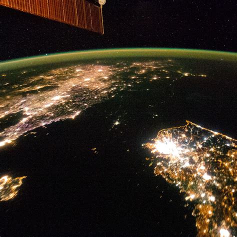Satellite Image Of Earth At Night North Korea The Earth Images