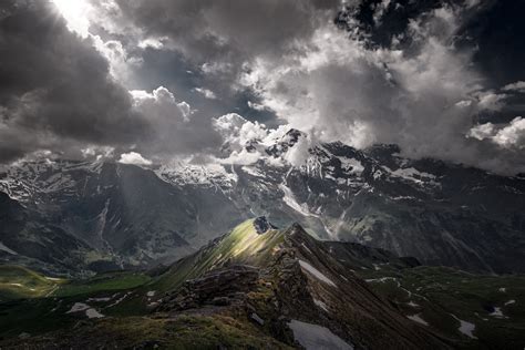 Clouds Over The Mountains Papel De Parede HD Plano De Fundo