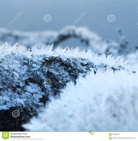 Natural Frost Snow Ice Crystals Stock Photo Image Of Cool Natural