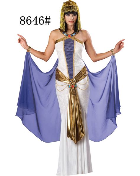 Women Halloween Costumes Greek Goddess Costume Egyptian Queen Fitted
