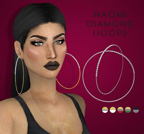 Naomi Hoops Ts4 Vittler Universe Sims 4 Piercings Sims 4 Mods