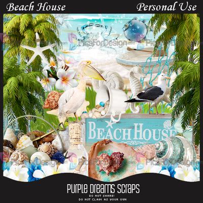 Beach House Illustration Store PicsForDesign Com PSP Tubes PSD Illustrations Vector
