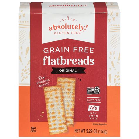 Save On Absolutely Gluten Free Flatbread Crackers Original Grain Free