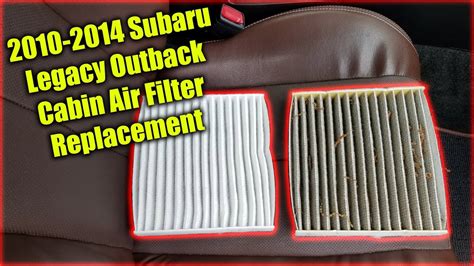 2011 Subaru Outback Cabin Air Filter