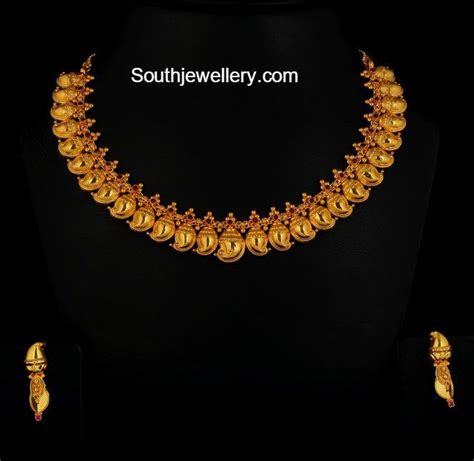 Beautiful Simple Mango Necklace Mango Necklace Gold Necklace Indian Bridal Jewelry Gold