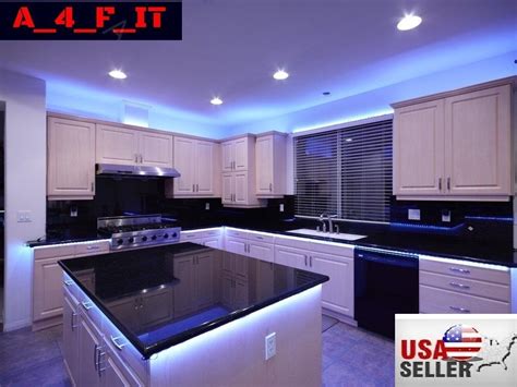 The wentop led strip lights kit is, therefore, the best under cabinet lighting kit for the job. 4Pcs LED Kitchen Under Cabinet Light Strip RGB SMD 5050 ...