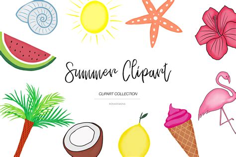 Do not overuse it, do not use it in any negative way, and of course do not claim it to be yours by making. Summer Clipart, Summer Illustrations (Graphic) by ...