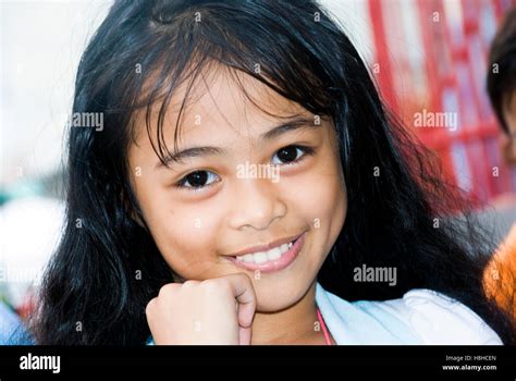 Young Girl In Manila Philippines Stock Photo Alamy