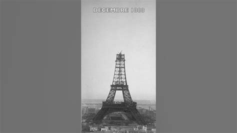 Construction De La Tour Eiffel En Timelapse Eiffel Tower Construction