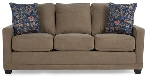 La Z Boy Kennedy Lru59364s Transitional Sofa With Wood Legs And Welt