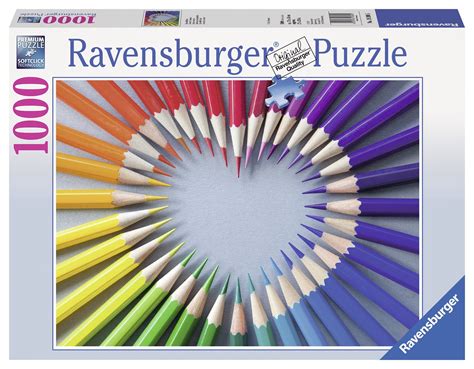 color my heart 1000pc jigsaw puzzle by ravensburger color rainbow colors rainbow aesthetic