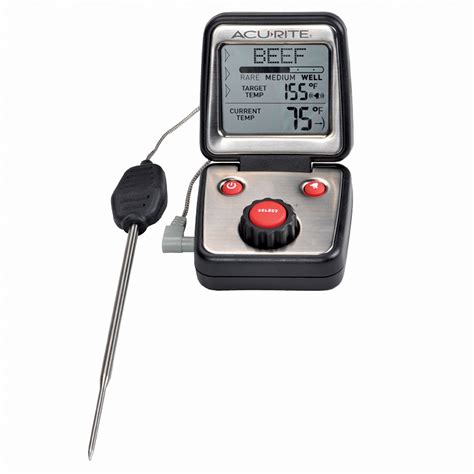 Acurite Digital Meat Thermometer With Probe For Oven Grill Barbecue