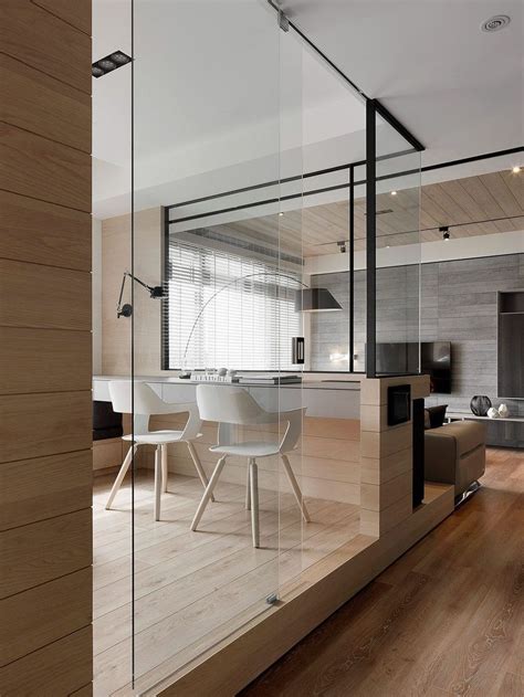 10 amazing glass partition for your living room ideas
