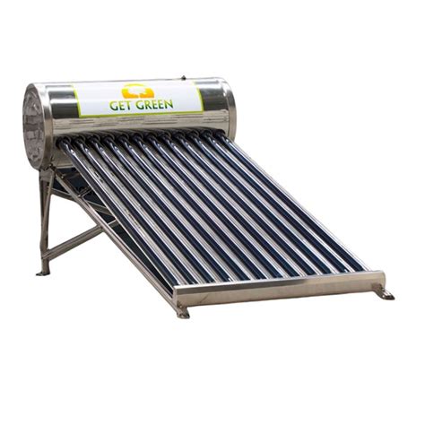 CALENTADOR SOLAR DE 12 TUBOS A/INOX GET GREEN