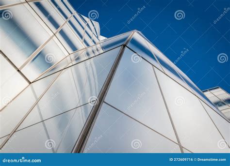 Modern Futuristic Office Building In A Big City Stock Photo Image Of