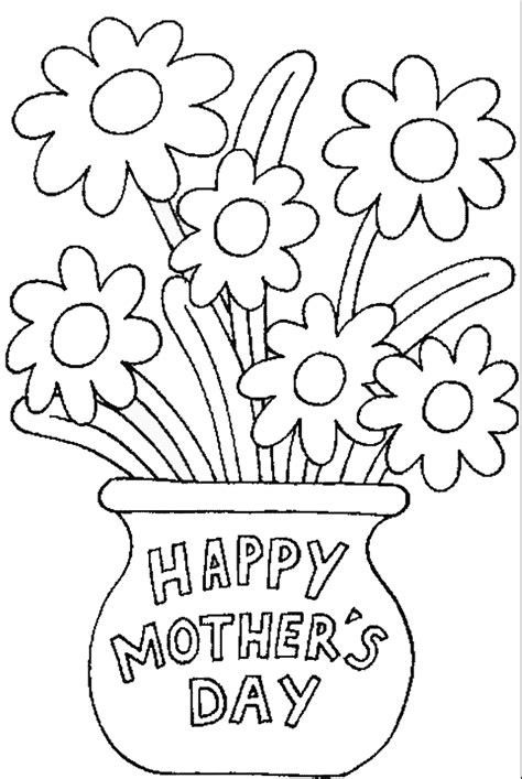 Heart full of various flowers. Mother's Day Coloring Pages