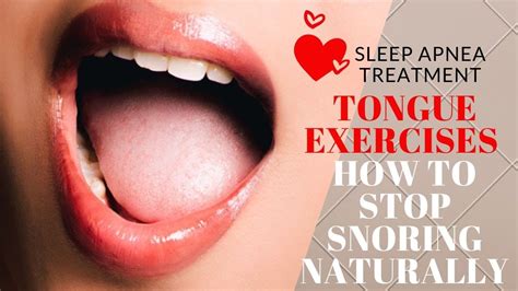 sleep apnea treatment tongue exercises how to stop snoring naturally youtube