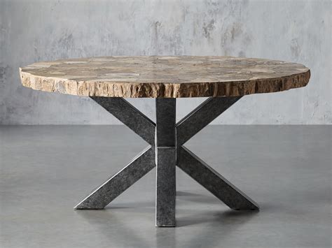 Son design s'accorde à beaucoup de styles. Petra Round Dining Table | Arhaus Furniture | Round dining ...
