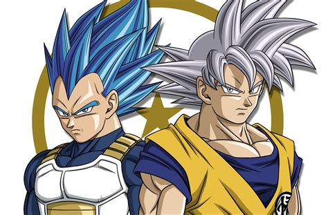 Goku Ultra Instinct And Vegeta Ssj Blue Evolution Anime Dragon Ball