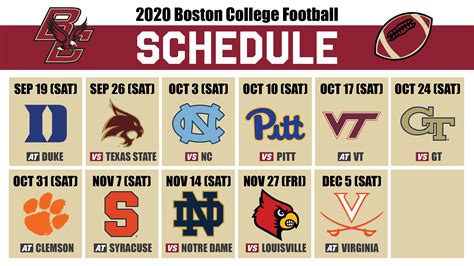 Bc Football 2020 Schedule Breakdown The Heights