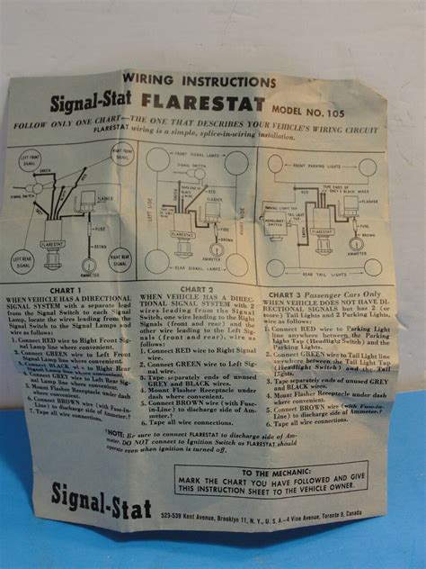 Rare NOS Vintage FLARESTAT Model 105 Accessory Emergency Hazard 4 Way