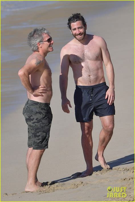 Jake Gyllenhaal Goes Shirtless For A Dip In The Ocean Photo 3835344