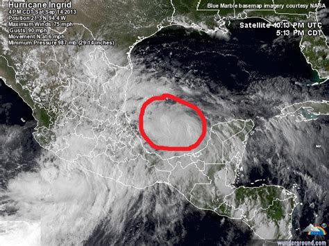 Tormenta Ingrid Evoluciona A Huracán En El Golfo De México Clima