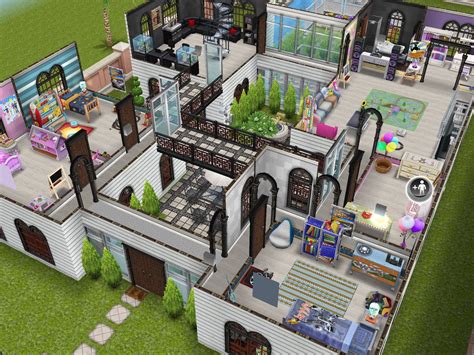 38 best sims freeplay house ideas images on pinterest, sims freeplay house design one floor story small simple in, rebecca evans tarafından on home design plan sims 4 house building, sims freeplay quests tips scandinavian house home plans, sims freeplay layout sims house. Sims Freeplay House Design // Family Mansion | Sims ...