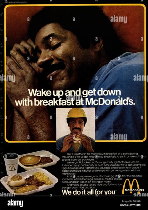 1980s Usa Mcdonalds Magazine Advert Stock Photo Alamy