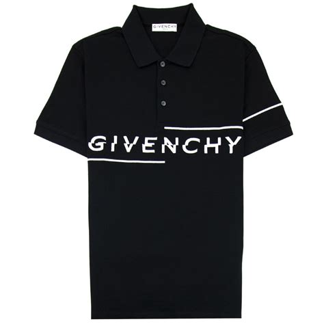 Givenchy Broken Logo Polo Shirt Black 001 Onu