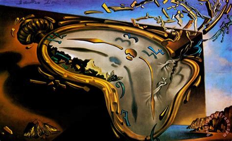 His work probed the unconscious world of thoughts, dreams and perception in fanciful and nightmarish images influenced by freud, cubism, futurism and metaphysical art. Salvador Dali Soft Watch at The Moment of First Explosion ...