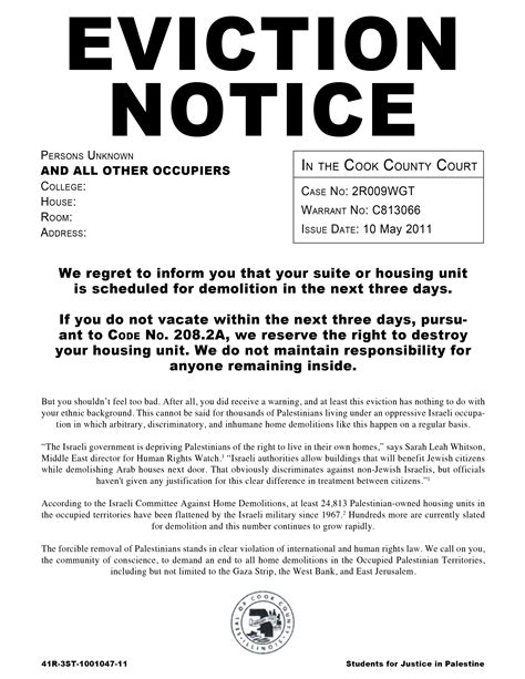 Free Printable Eviction Notice Notice To Pay Rent Or Quit Notice To