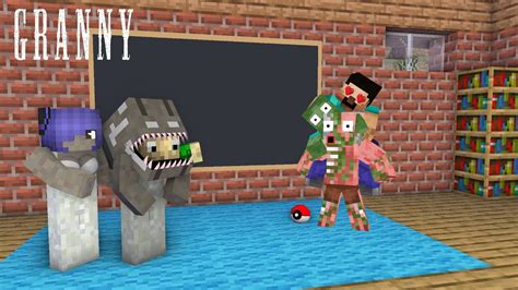 Monster School Granny Loves Herobrine Minecraft Animation Youtube