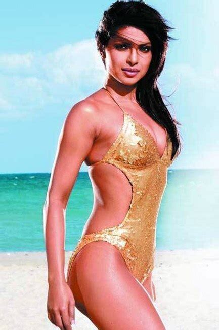 Priyanka Chopra Posing In Her Swimsuit For A Bold Shoot Priyanka Chopra Swimwear And Bikini