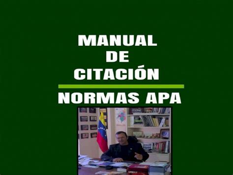 PPTX MANUAL DE CITACIÓN DE NORMAS APA PDFSLIDE NET