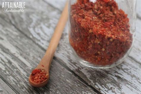 Dried Chile Pepper Flakes How To Diy Attainable Sustainable
