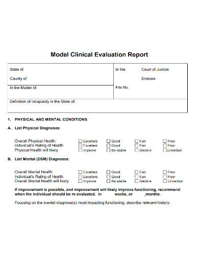 Free 10 Clinical Evaluation Report Samples In Pdf