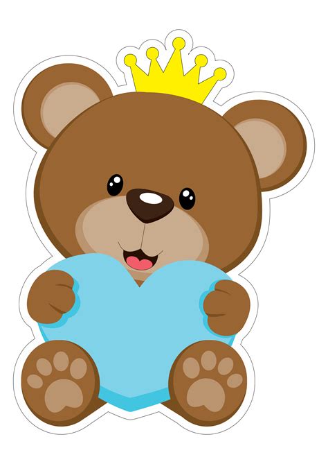 ursinho com coração azul bordado do bebê festa ursinho de pelúcia desenho de urso