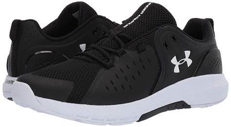 Under Armour Mens Charged Commit 20 Running Shoe Blackwhite Size