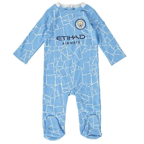 Manchester City Baby Sleepsuit 202021 Genuine Babywear