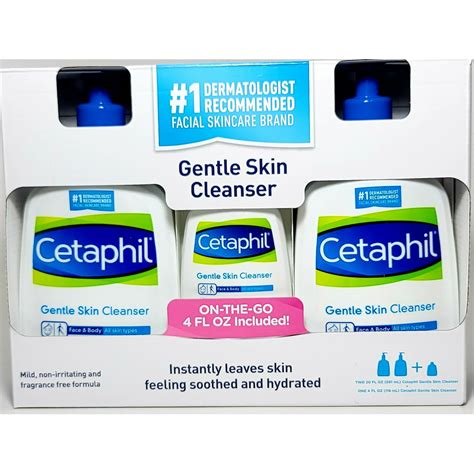 Cetaphil Gentle Skin Cleanser Set Instantly Leaves Skin Feeling