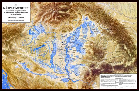 Hydrography Of The Pannonian Basin Hungary Before River And Lake Regulations [7061x4634