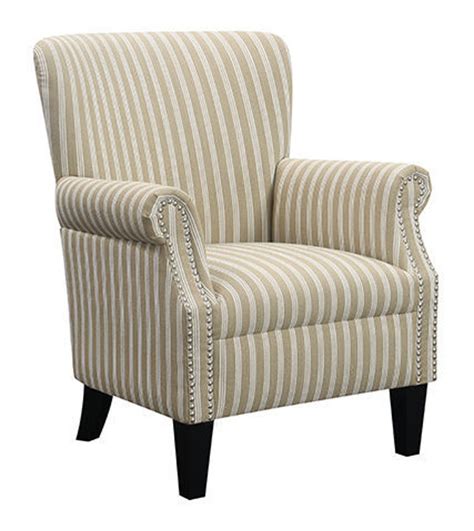 0004046 Beige Stripe Accent Chair 870 