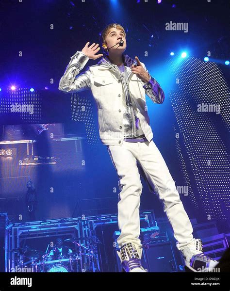 justin bieber performing live at the o2 as part of his my world tour dublin ireland 08 03