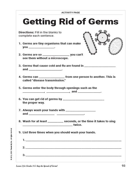 Infection Control Games Printable