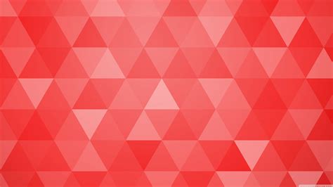 Red Abstract Geometric Triangle Background Ultra Hd