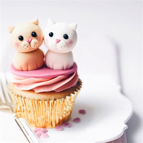 Kitten Cupcake Cupcake Cakes Fondant Cakes Kids Cake
