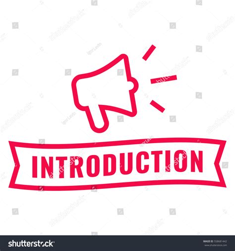 introduction-ribbon-megaphone-icon-flat-vector-stock-vector-558681442-shutterstock