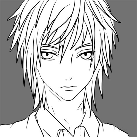 Anime Male Free To Use Line Art By Darkevilmuffens Jay On Deviantart